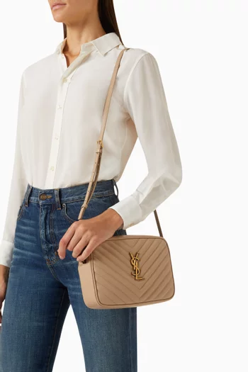 Lou Camera Shoulder Bag in Quilted Leather