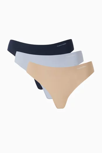 طقم ثونغ إنفيزبلس مايكروفايبر، 3 قطع