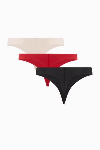 طقم ثونغ إنفيزبلس مايكروفايبر، 3 قطع