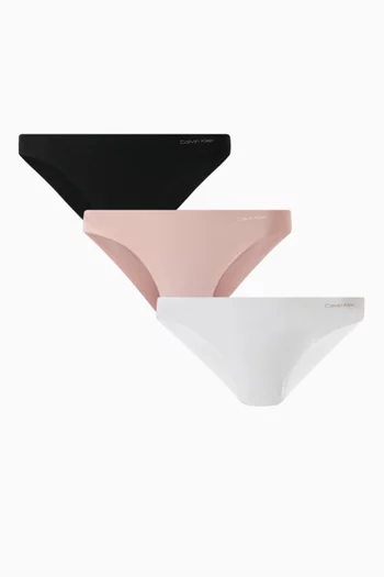 Bikini Underwear in Cotton-stretch, Set of 3