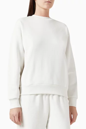 Crystal-embellished Sweatshirt in Cotton