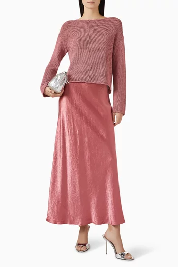 Maxi Skirt in Satin