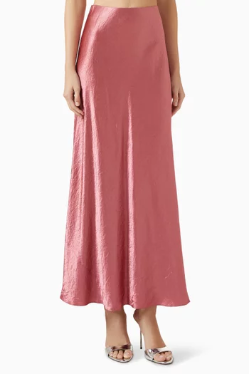 Maxi Skirt in Satin