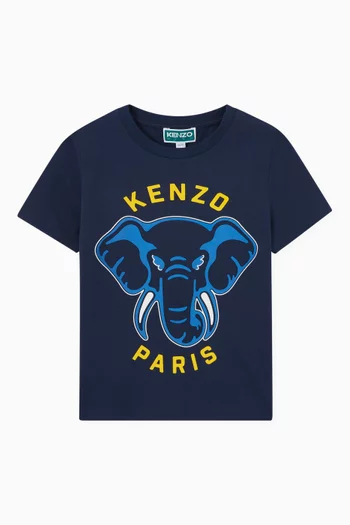 Elephant Logo T-shirt in Organic Cotton