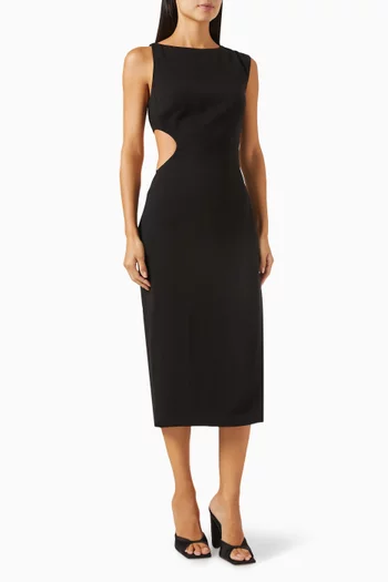 Arc Cut-out Dress in Viscose-jersey