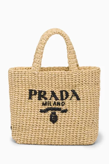 Small Logo Crochet Tote Bag