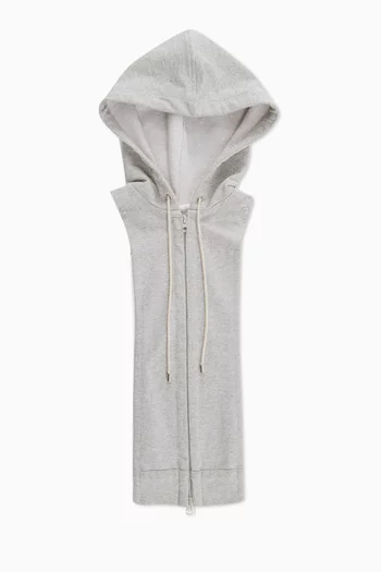 Dickey Sleeveless Hoodie in French Terry