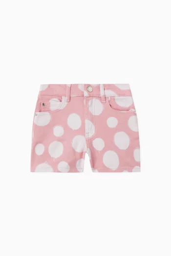 Polka-dot Shorts in Denim