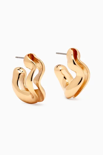 Ola Hoop Earrings 14kt Gold-plated Brass