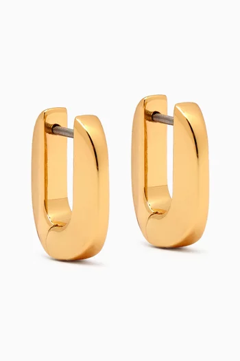 Teeni Toni Huggie Earrings in 14kt Gold-plated Brass