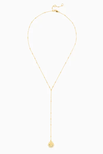 Bonnet Lariat Necklace in 18kt Gold Vermeil on Sterling Silver