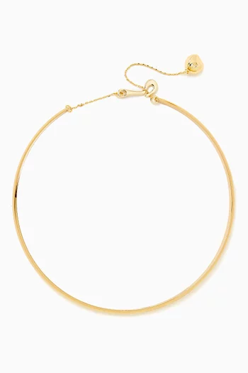 Sandro Pendant Open Necklace in 18kt Gold-plated Metal