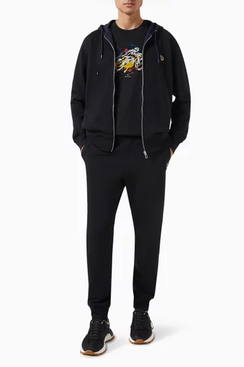 Zebra Logo Hoodie in Cotton