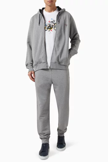 Zebra Logo Hoodie in Cotton