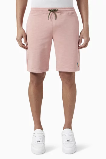Zebra Logo Sweat Shorts in Organic Cotton