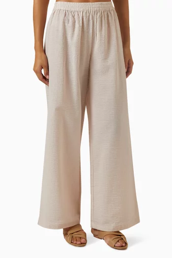 Mika Pants in Textured-cotton
