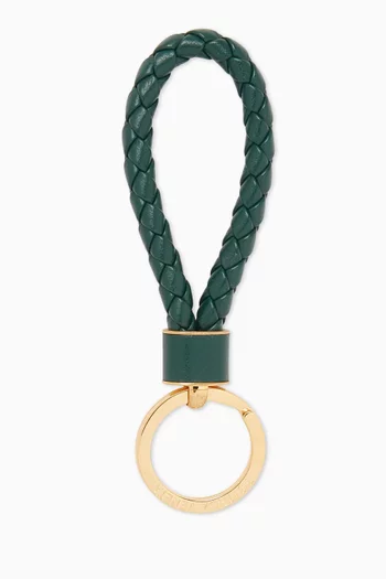 Key Ring in Intreccio Nappa