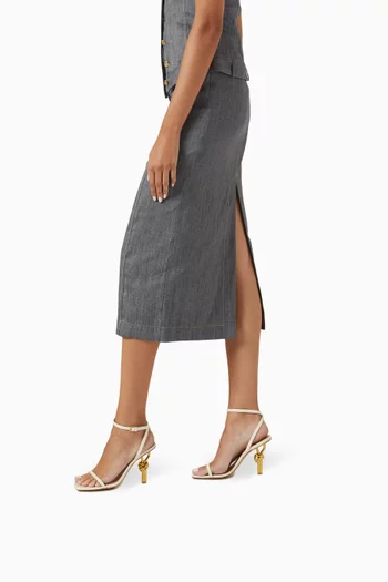 Knot 90 Sandals in Leather