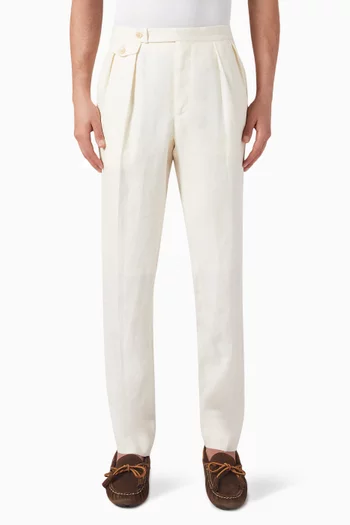 Gregory Suit Pant in Cotton-linen