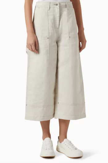 Workwear Pants in Cotton Linen-blend