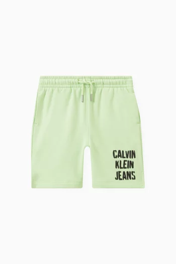 Relaxed Logo Shorts in Cotton