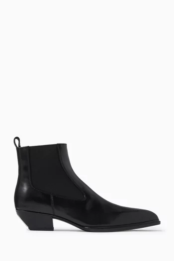 Slick 40 Ankle Boots in Leather