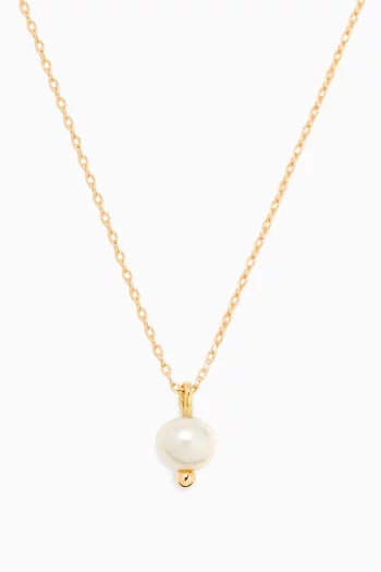 Pearl Pendant Necklace in 18kt Gold