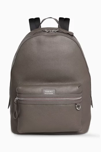 Logo Backpack in Premium Leather