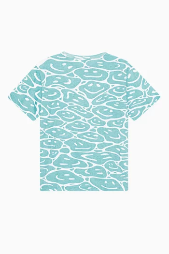 Variety Hearts-print T-shirt in Organic Cotton