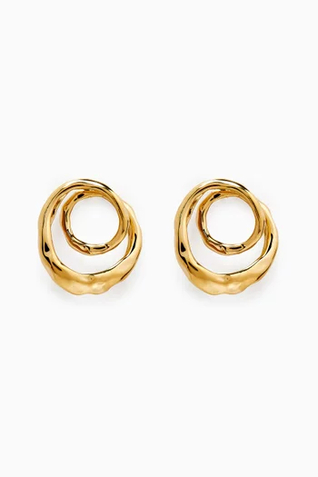 Jupiter Earrings in 18kt Gold-plated Bronze