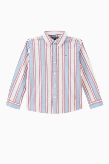 Ithaca Striped Shirt in Stretch Cotton