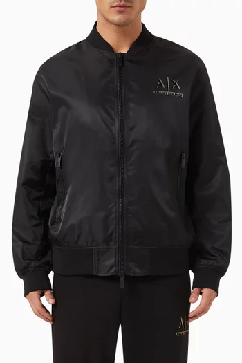 AX Logo Jacket in Nylon