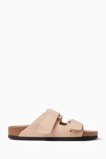 Uji Two-strap Sandals in Nubuck Leather