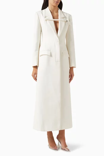 Talgo Bar Suit Blazer Coat in Twill-suiting