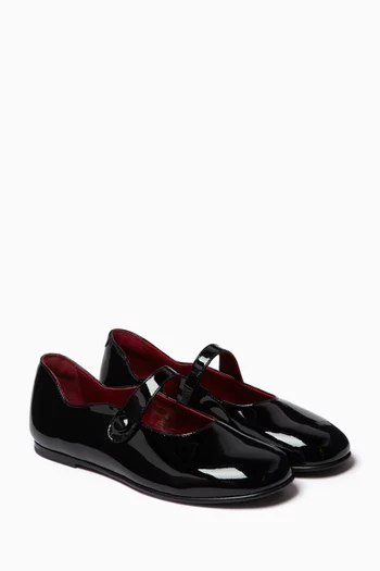 Mary Jane Flats in Patent Leather