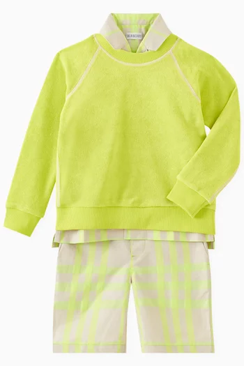 EKD Embroidered Sweatshirt in Terry Cloth