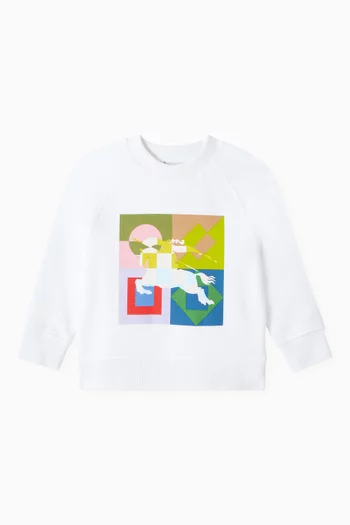 EKD Geometric-print Sweatshirt in Cotton