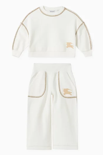 Logo-patch Sweatshirt in Cotton