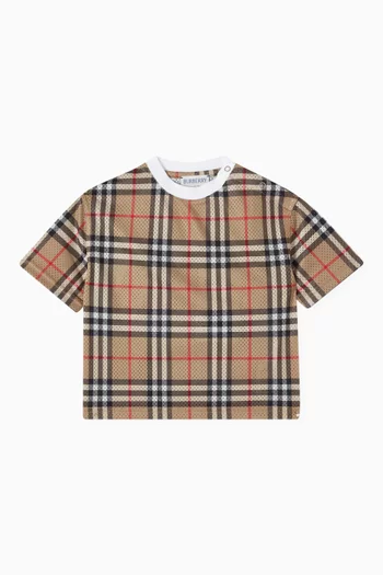 Vintage Check T-shirt in Mesh