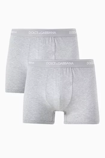 Regular-fit Boxers in Stretch Jersey, Set of 2