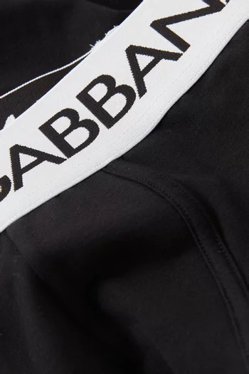 Logo Boxer Briefs in Stretch Cotton