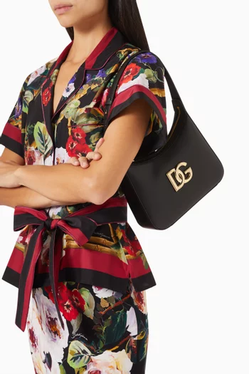 3.5 DG Logo Shoulder Bag in Calfskin