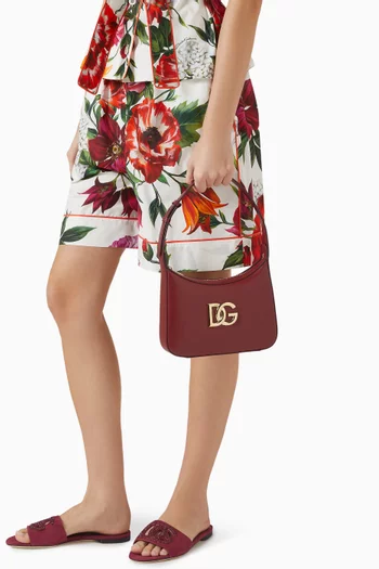 3.5 DG Logo Shoulder Bag in Calfskin