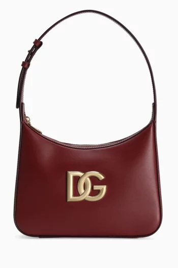 3.5 DG Logo Shoulder Bag in Calfskin