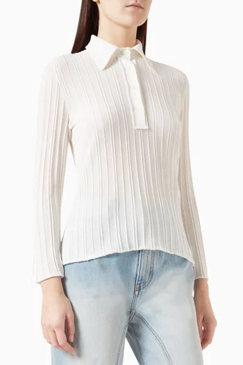 Henley Long-sleeved Top in Rob-knit