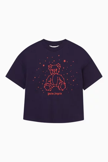 Astro Bear Print T-Shirt in Cotton