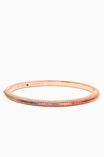 Colours of Love Rainbow Bracelet in 18kt Rose Gold