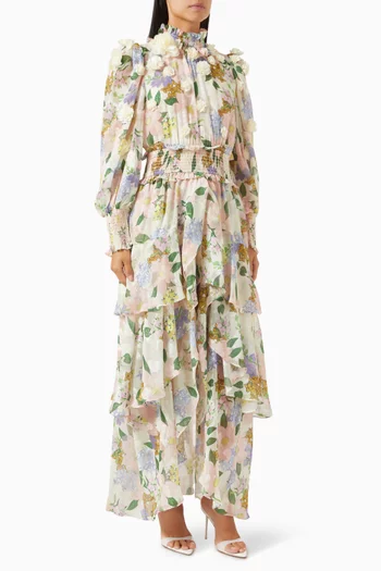 Delfina Floral-print Maxi Dress