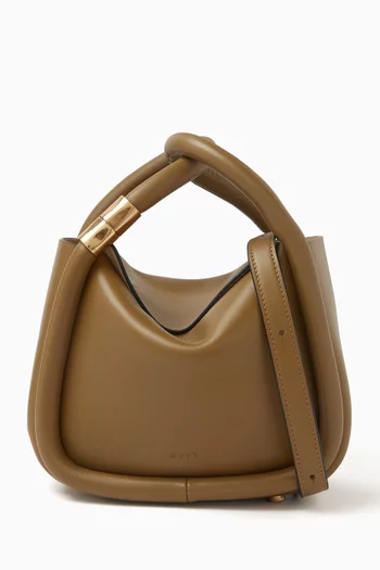 Small Wonton 20 Top Handle Bag in Calfskin Leather