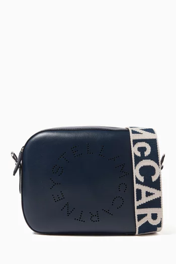 Small Perforation Camera Bag in Eco Alter Leather